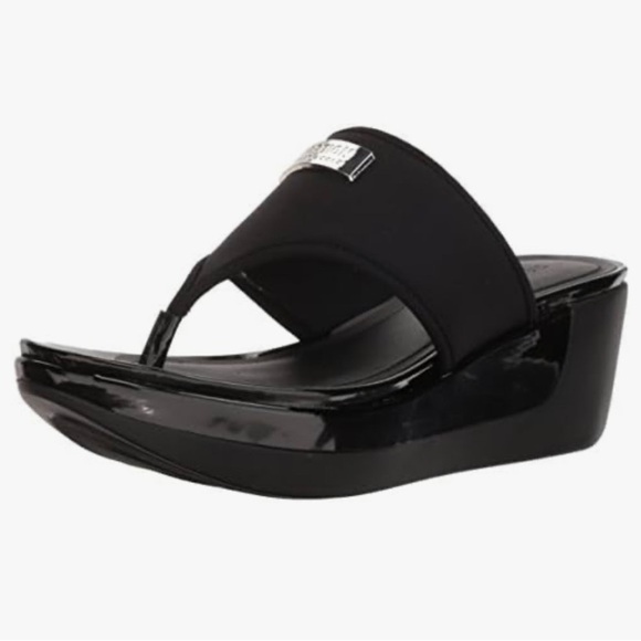 Kenneth Cole REACTION Women's Pepea Life Sporty Thong Platform Sandal Wedge 11M - Picture 1 of 7
